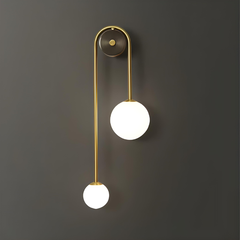 Applique Murale LED Minimaliste Nordique Décoratif et Design | Double Sphère