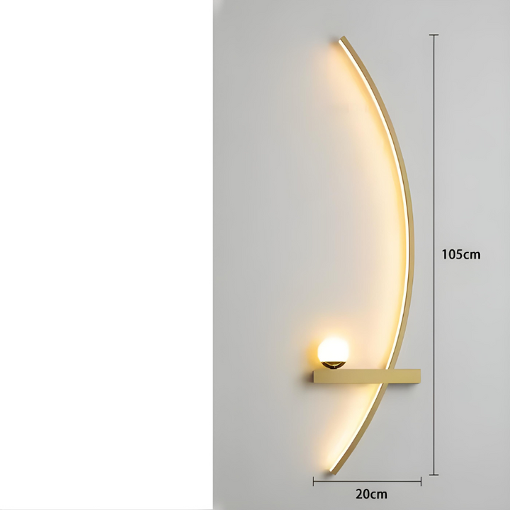 Applique Murale LED Minimaliste Moderne | Arc de Cercle