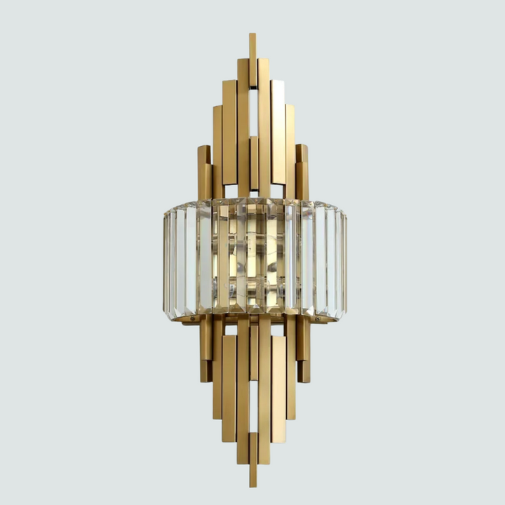 Applique Murale Cristal pour Salon Moderne | Design Doré Haut de Gamme