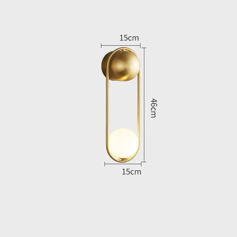 Applique Murale Led Minimaliste Moderne | Boule Suspendu