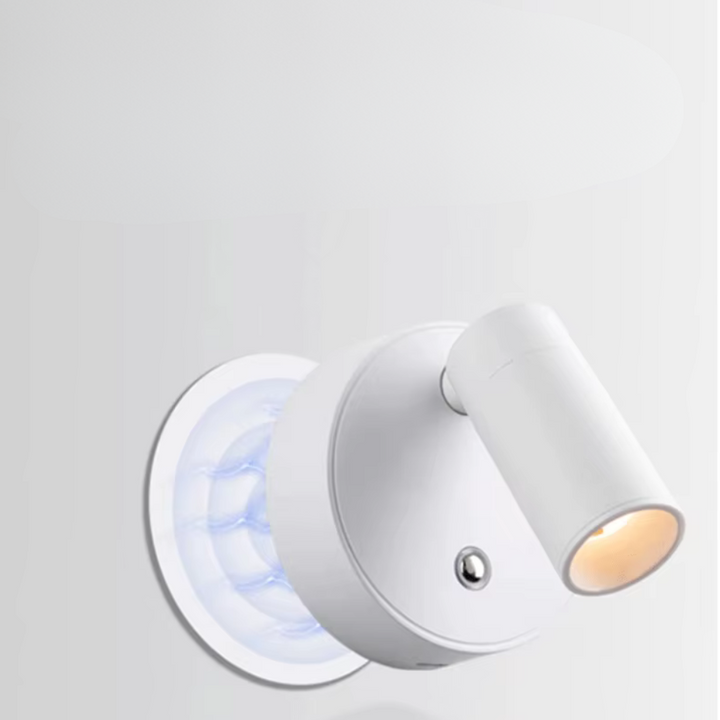 Applique Murale avec Interrupteur LED Sans Fil à Intensité Variable et Base Magnétique