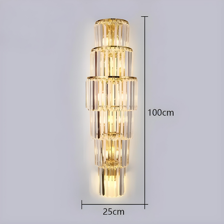 Applique Murale Cristal en Verre Haut de Gamme Moderne pour Salon | Design Hôtel de Luxe