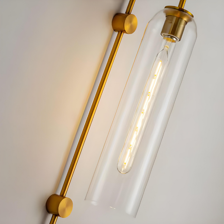 Applique Murale Salon LED Cylindrique en Verre Moderne Nordique