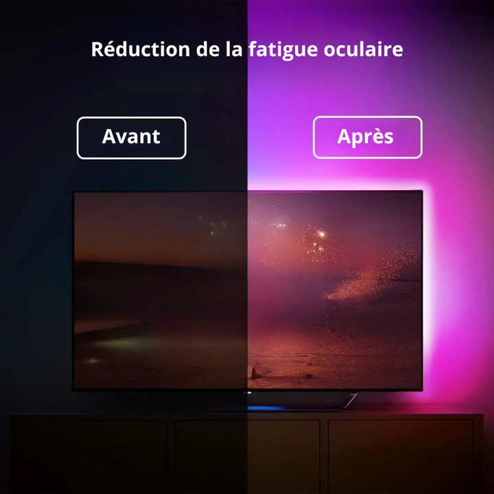 Bande LED avec contrôle 3 touches | Lumière d’ambiance décorative