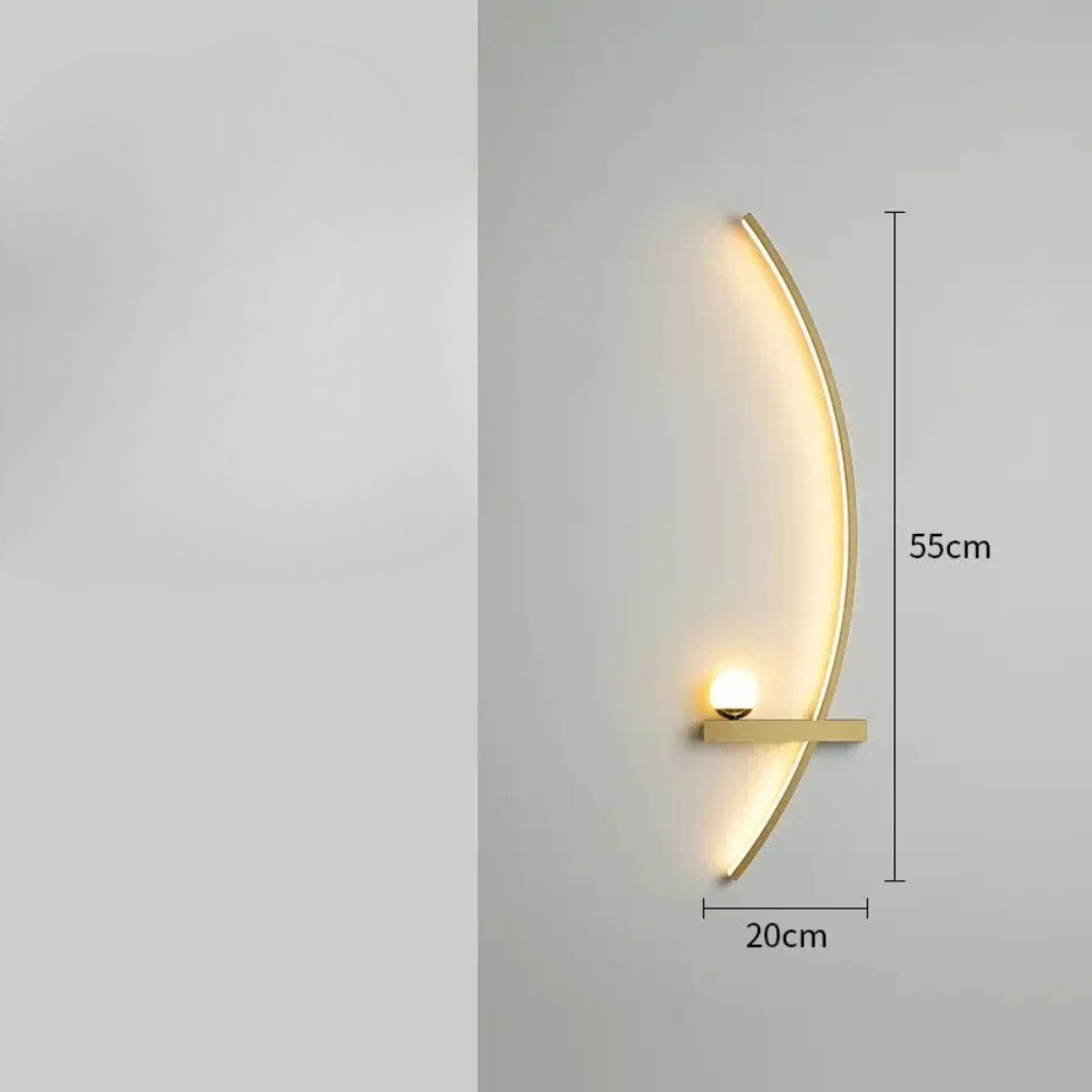 Applique Murale LED Minimaliste Moderne | Arc de Cercle