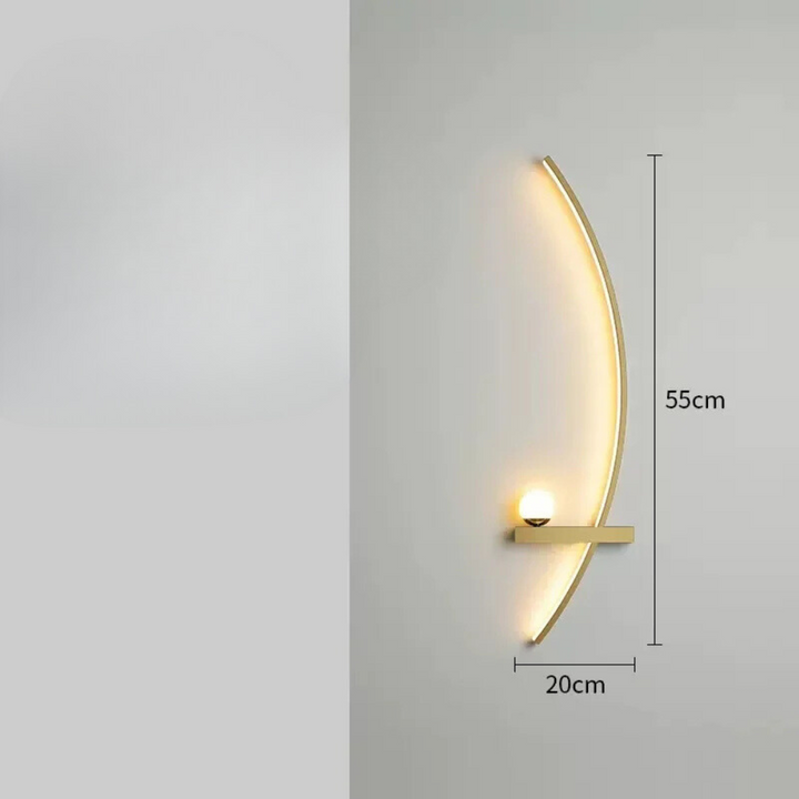 Applique Murale LED Minimaliste Moderne | Arc de Cercle