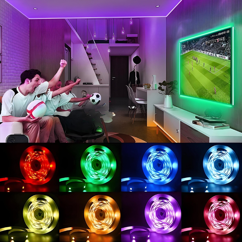 Bande LED avec contrôle 3 touches | Lumière d’ambiance décorative