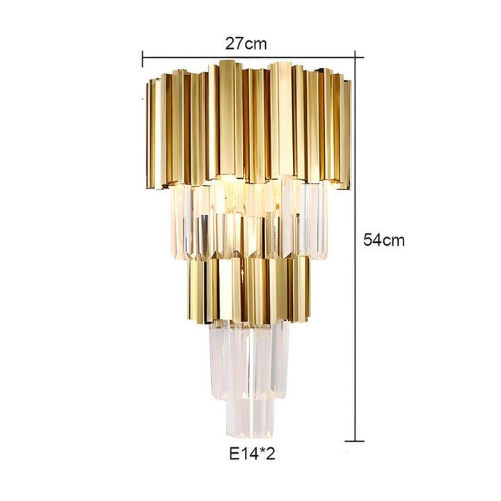 Applique Murale LED Cristal Moderne pour Salon | Design Haut de gamme