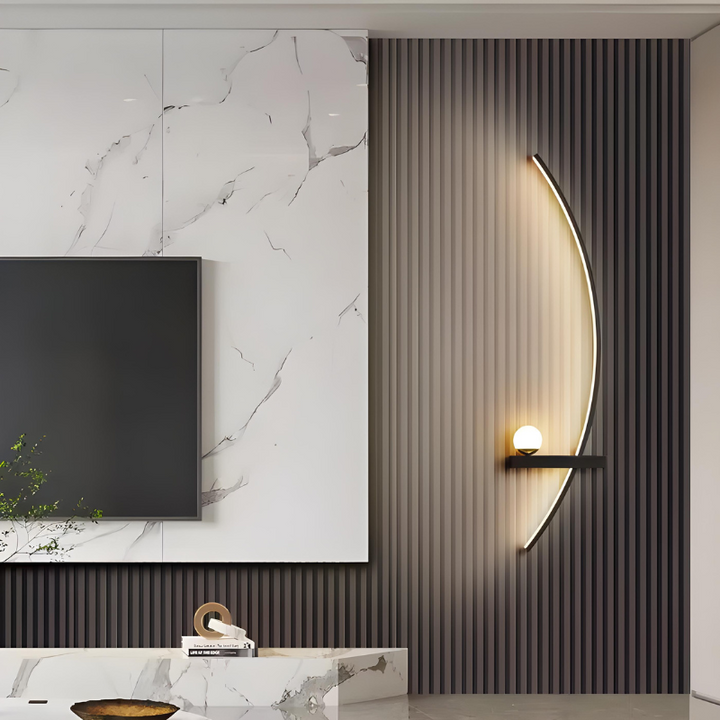 Applique Murale LED Minimaliste Moderne | Arc de Cercle