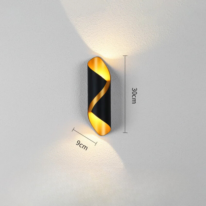 Applique Murale LED Design Nordique en Spirale