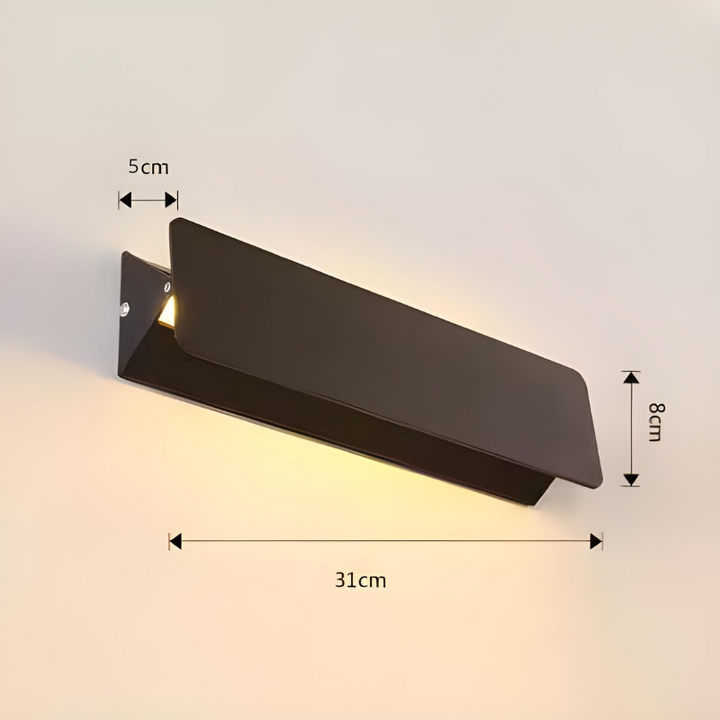 Applique Murale LED Rectangulaire Ajustable Noir