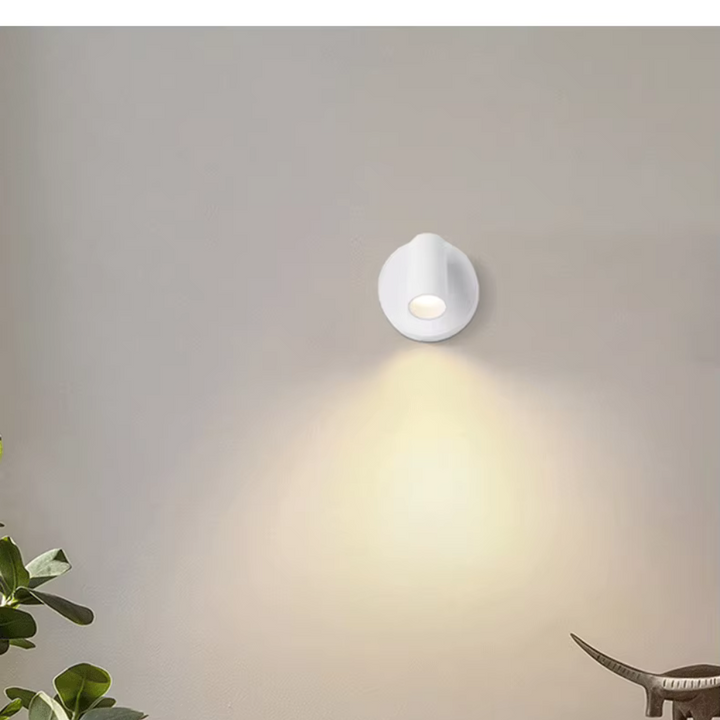 Applique Murale avec Interrupteur LED Sans Fil à Intensité Variable et Base Magnétique