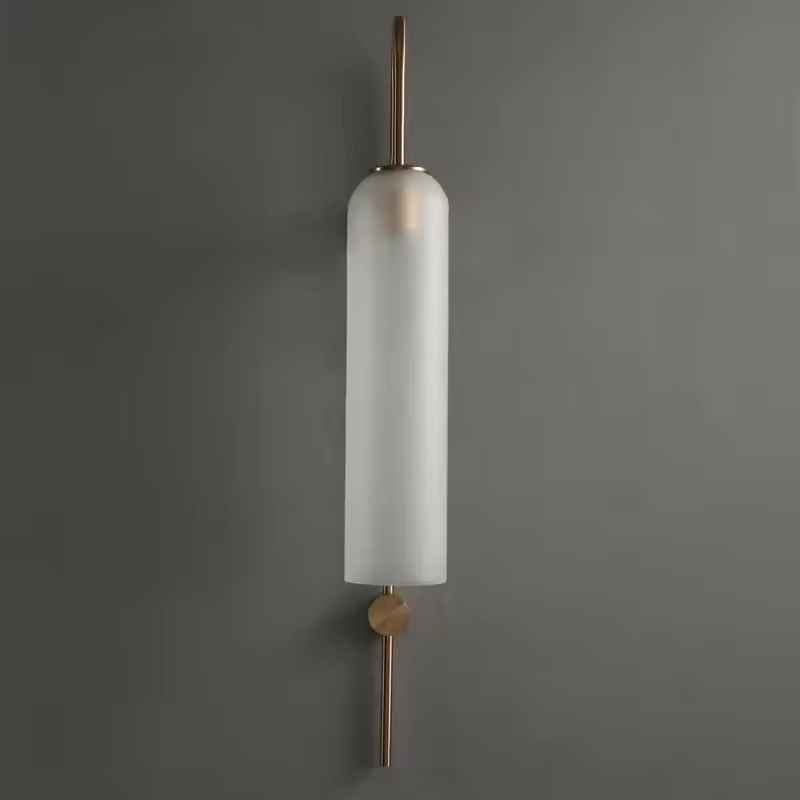 Applique Murale Salon LED Cylindrique en Verre Moderne Nordique