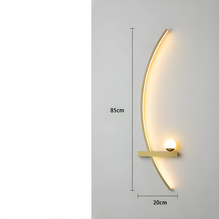 Applique Murale LED Minimaliste Moderne | Arc de Cercle