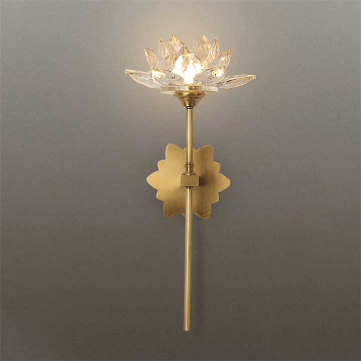 Applique Murale LED Cristal Moderne Design et Décoratif | Style Lotus