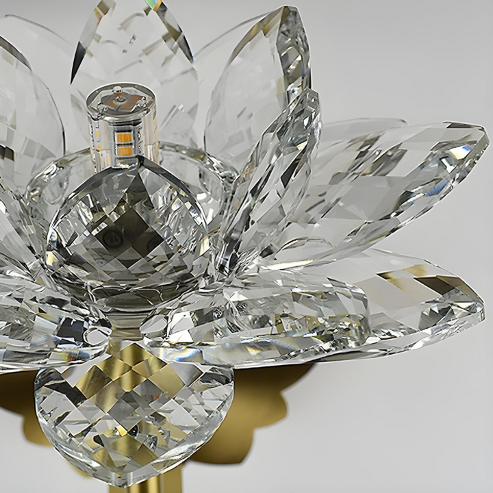 Applique Murale LED Cristal Moderne Design et Décoratif | Style Lotus