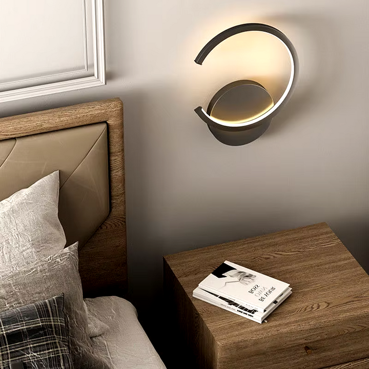 Applique Murale LED Design Nordique Moderne | Demi-Cercle