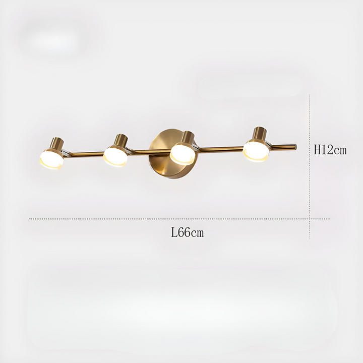 Applique Murale Salle de Bain LED Rotative Moderne