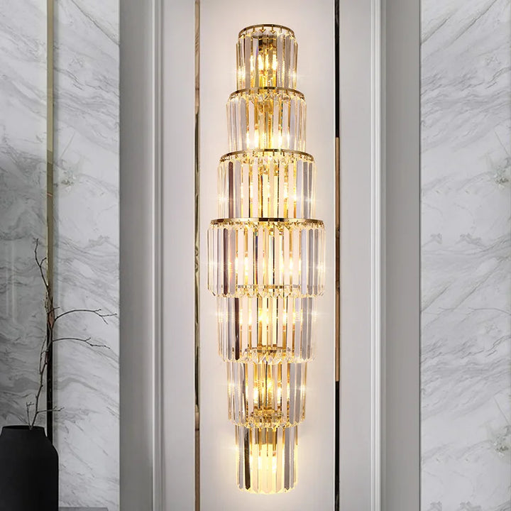 Applique Murale Cristal en Verre Haut de Gamme Moderne pour Salon | Design Hôtel de Luxe