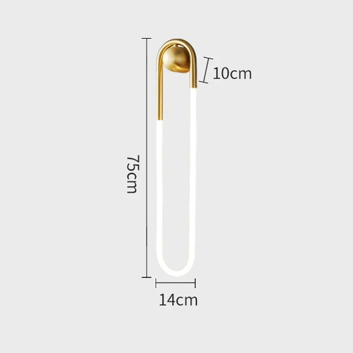 Applique Murale LED Minimaliste Nordique | Design Allongé Suspendu