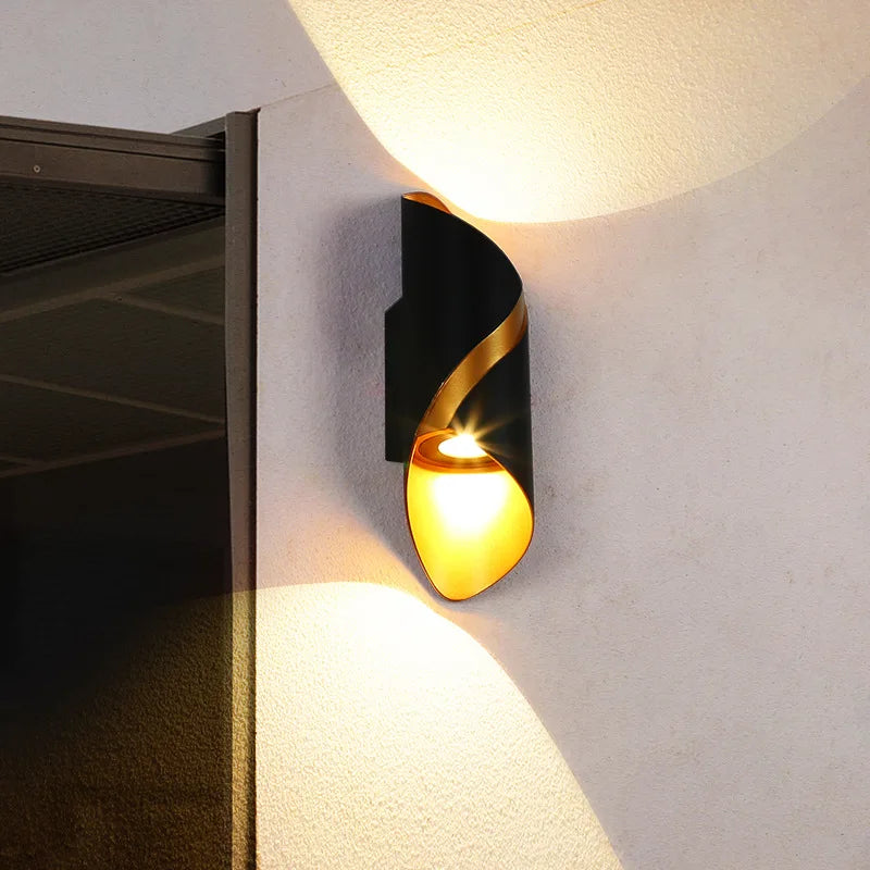Applique Murale LED Design Nordique en Spirale