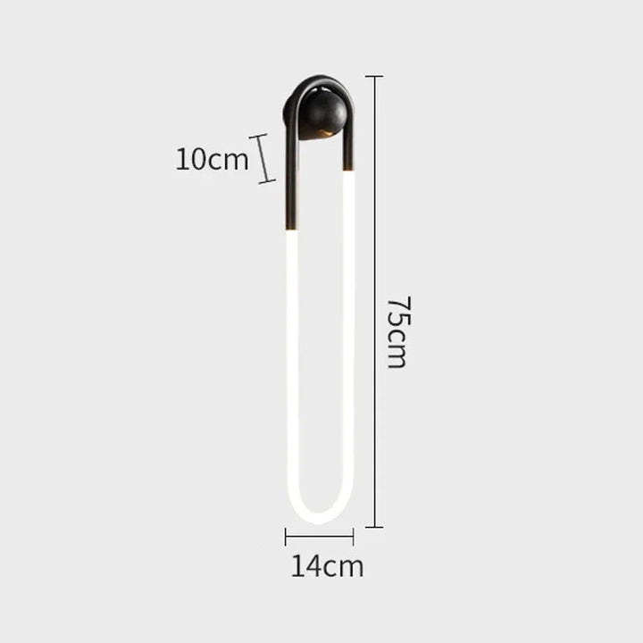 Applique Murale LED Minimaliste Nordique | Design Allongé Suspendu