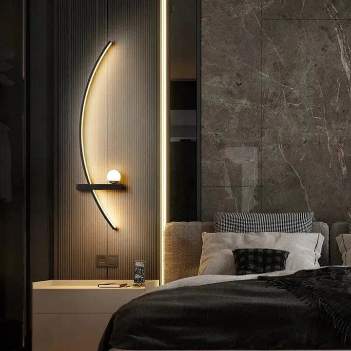 Applique Murale LED Minimaliste Moderne | Arc de Cercle